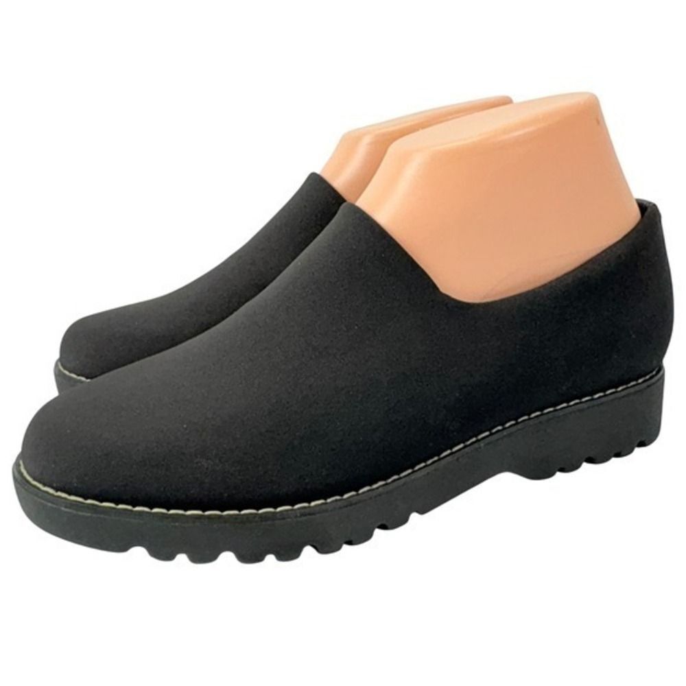 Easy Spirit Hewitt2 Womens Size 6.5M Black Casual Loafers Slip-On Lug Sole Flats